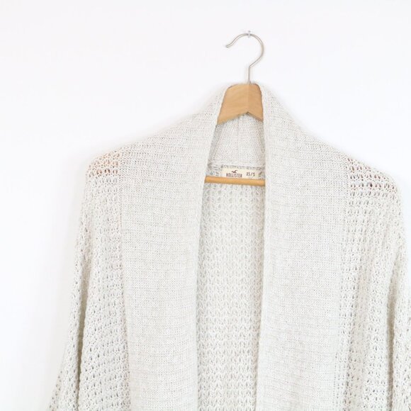 *Hollister Open Weave Grey Cardigan - Picture 3 of 7